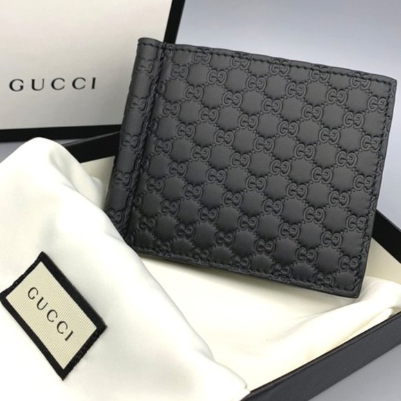 Gucci Other - NIB GUCCI MicroGuccissima GG Men's Black Wallet